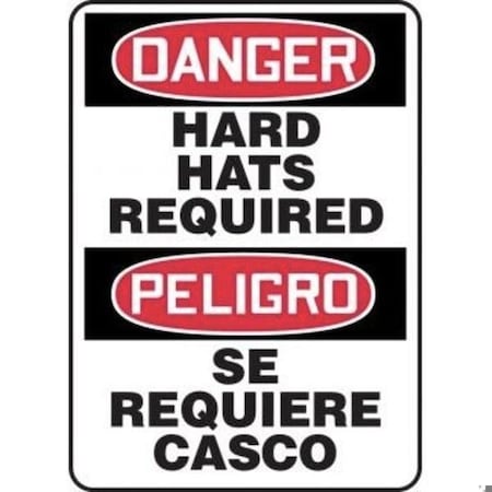 Accuform BILINGUAL OSHA DANGER SAFETY SIGN HARD SBMPPA108XT